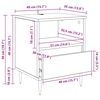 vidaXL Nattbordskap Artisan Eik 40 x 35 x 50 cm Konstruert tre