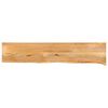 vidaXL Bordplate med naturlig kant 180x20x2,5 cm heltre mango