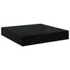 vidaXL Flytende vegghyller 2 stk h&oslash;yglans svart 40x23x3,8 cm MDF