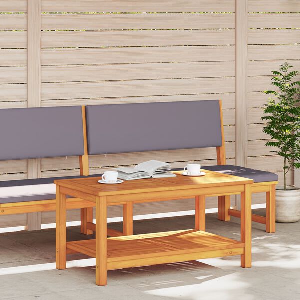 vidaXL Sidetabell Brun 90 x 50 x 45 cm Solid akasietre