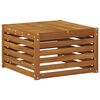 vidaXL Utebord Solid akasietre Naturlig 59 x 59 x 37 cm