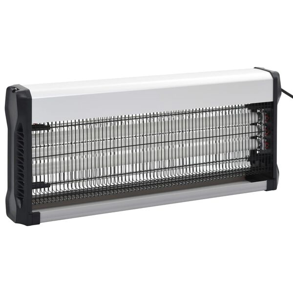 vidaXL Insektdreper svart aluminium ABS 60 W