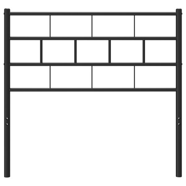 vidaXL Sengegavl i metall svart 75 cm