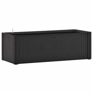 vidaXL H&oslash;ybed med selvvanningssystem antrasitt 100x43x33 cm