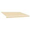 vidaXL Erstatningsduk for markise kremhvit 500x300 cm polyester