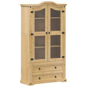 vidaXL Vitrine Corona 99x43x187 cm heltre furu