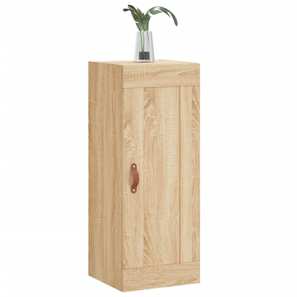 vidaXL Veggmontert skap sonoma eik 34,5x34x90 cm konstruert tre