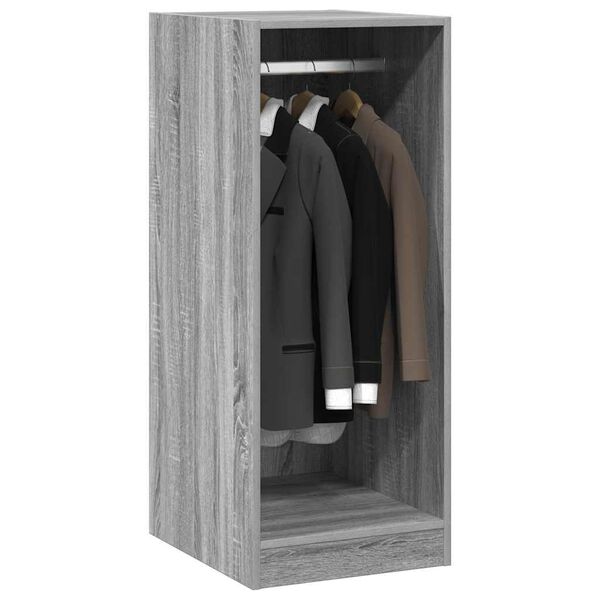 vidaXL Garderobe grå sonoma 48x41x102 cm konstruert tre