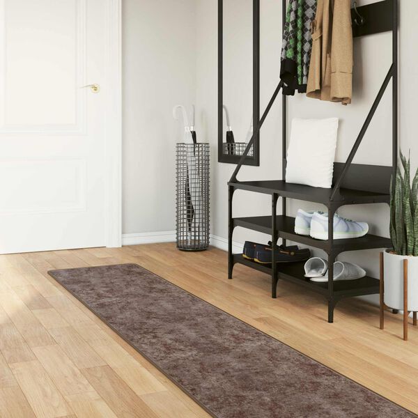 vidaXL Teppe Runner MARSA Gr&aring; 400 x 50 cm Polyester og PVC