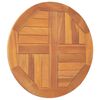 vidaXL Bordplate heltre teak 2,5 cm 50 cm