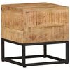 vidaXL Sidebord 30x30x33 cm grovt heltre mango