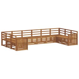 vidaXL Seksjonssofa Sett 10 pcs Naturlig
