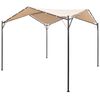 vidaXL Paviljongtelt 4x4 m st&aring;l beige