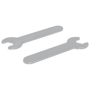 vidaXL Skiften&oslash;kkel 2 pcs s&oslash;lv 10 mm Jern