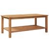 vidaXL Kaffebord Brun 110 x 55 x 45 cm Heltre teak