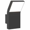vidaXL Veggmontert LED-utelampe svart st&oslash;pt aluminium