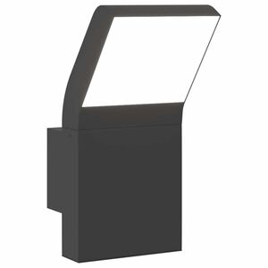 vidaXL Veggmontert LED-utelampe svart st&oslash;pt aluminium
