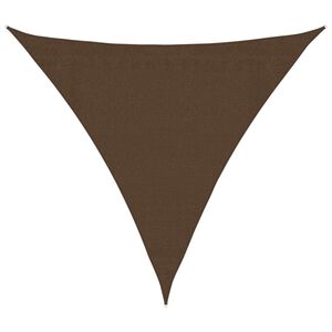 vidaXL Solseil 160 g/m&sup2; brun 3x3x3 m HDPE
