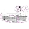 vidaXL Utend&oslash;rs hundeg&aring;rd med tak 600x300x150 cm