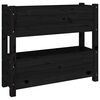 vidaXL Plantekasse svart 77x25x66 cm heltre furu