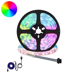 vidaXL LED Stripe 2 stk. Svart og gjennomsiktig Kobber og plast