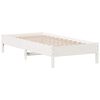 vidaXL Sengeramme uten madrass hvit 100x200 cm heltre furu