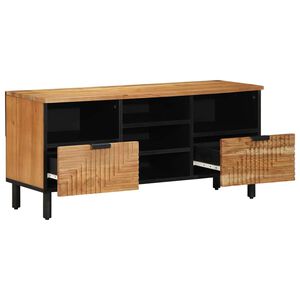 vidaXL TV-skap med skuff Brun 100 x 33,5 x 46 cm Massiv mango tre