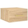 vidaXL Veggmontert nattbord 2 stk sonoma eik 35x35x20 cm