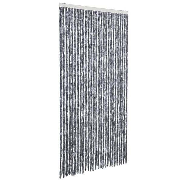 vidaXL Insektgardin sølv 118x220 cm chenille