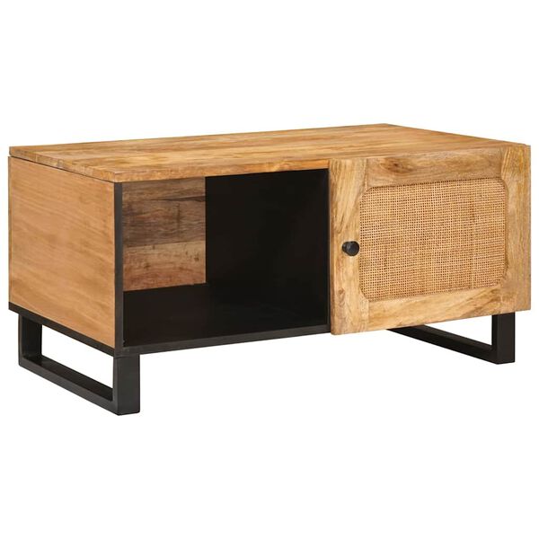 vidaXL Kaffebord Naturlig 80 x 50 x 40 cm Massiv mango tre