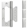 vidaXL Hingse 4 stk. 130 x 78 x 13 mm S&oslash;lv St&aring;l