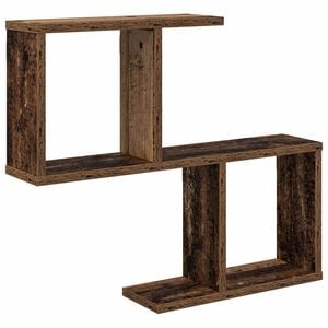 vidaXL Vegghylle Gammelt tre 60 x 12 x 50,5 cm Konstruert tre