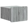 vidaXL Vegghengt Nattbord Gr&aring; sonoma 33 x 34,5 x 24 cm Konstruert tre