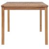 vidaXL 5-delers hagespisesett 150x90 cm heltre teak