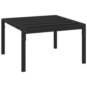 vidaXL Hagesalongbord svart 60x60x35 cm st&aring;l
