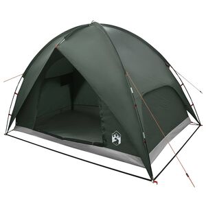 vidaXL Camping Telt med Regntrekk Vanntett 4-personers Army gr&oslash;nn
