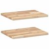 vidaXL Flytende hyller 2 stk 40x30x2 cm ubehandlet heltre akasie