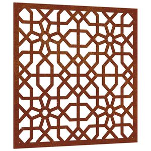 vidaXL Veggdekorasjon til hage 105x55 cm cortenst&aring;l maurisk design