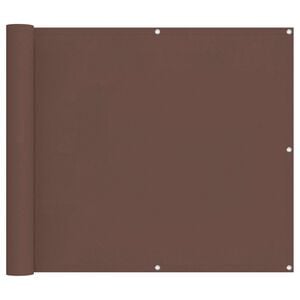vidaXL Balkong Skjerm Brun 100 x 200 cm Oxford Stoff