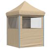 vidaXL Partytelt Beige 200 x 200 x 306 cm Oxford Stoff