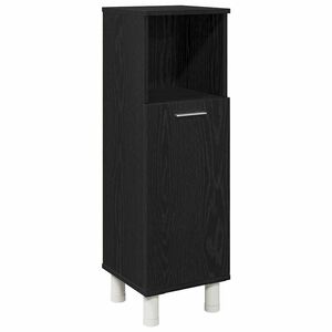vidaXL Baderomsskap Svart Eik 30 x 30 x 95 cm Konstruert tre
