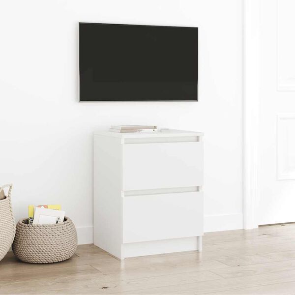 vidaXL TV-benk hvit 40x35x54 cm konstruert tre