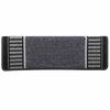vidaXL Selvlimende trappematter 15 pcs Antrasitt 65 x 21 x 4 cm