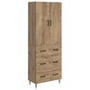 vidaXL Skapsett 2 stk. 66 x 34,5 x 90 cm Konstruert tre Artisan eik