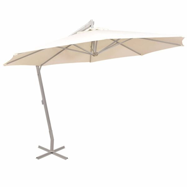 vidaXL Utend&oslash;rs parasoller Beige Polyester