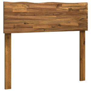 vidaXL Sengegavl med naturlig kant ROSTOCK Naturlig 90 cm
