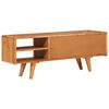 vidaXL TV-skap med hylle med dør Brun 110 x 30 x 40 cm Solid akasietre
