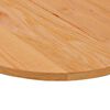 vidaXL Bordplate lysebrun 100x50x2 cm oval heltre eik