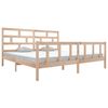 vidaXL Sengeramme heltre furu 200x200 cm