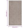 vidaXL Flossteppe med lang luv beige 80x150 cm